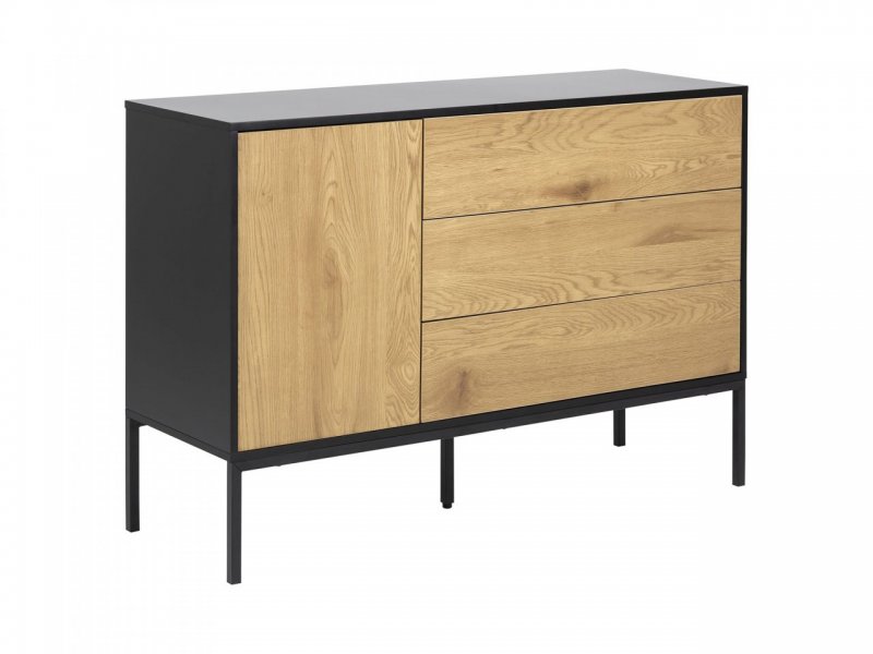 Oo-Home Living Credenza Saria 1 anta e 3 cassetti