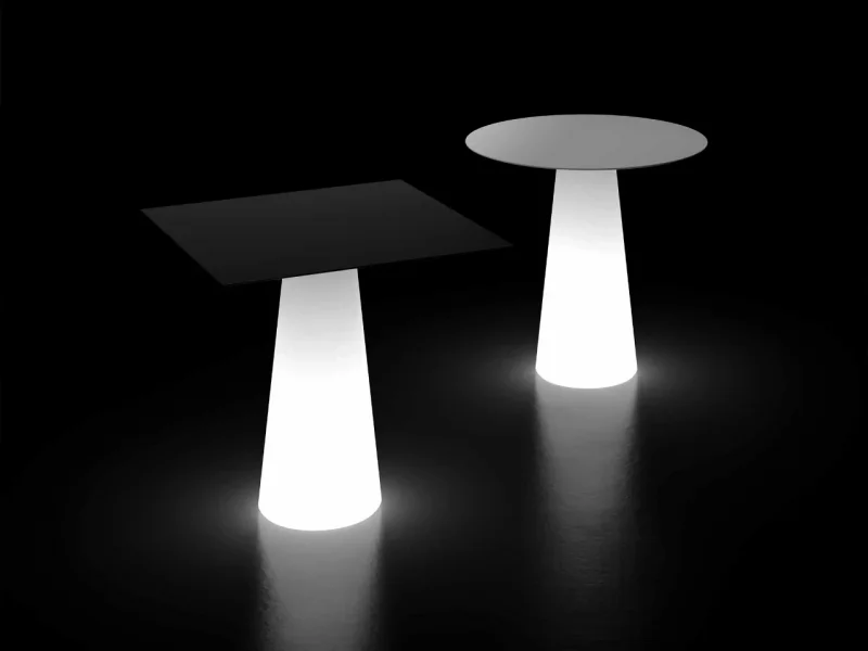 Plust Basamento per Tavolo 75x33 Fura Light con Kit Luce