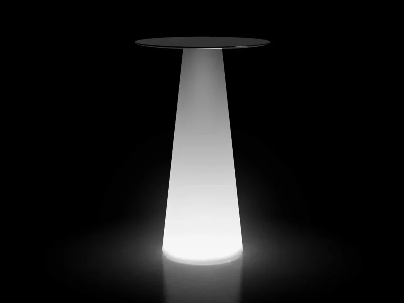 Plust Basamento per Tavolo 97x38 Fura Light con Kit Luce