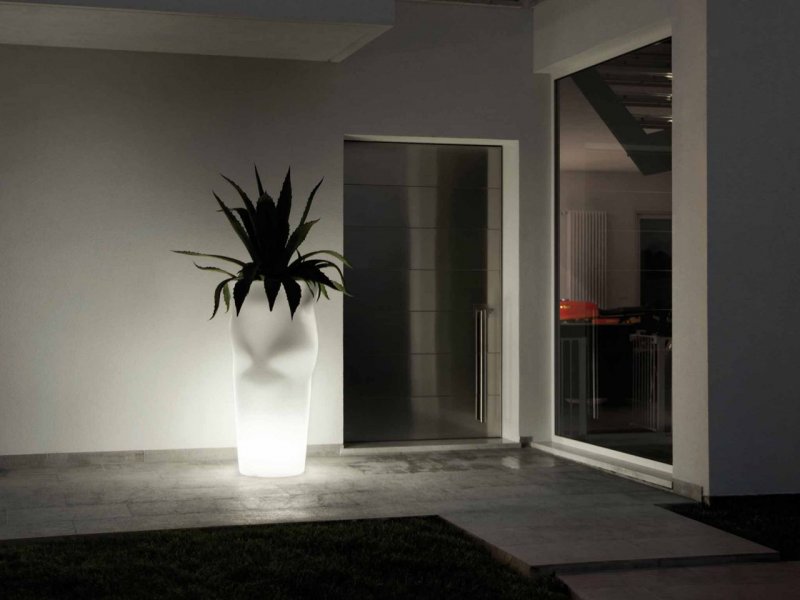 Plust Vaso Saving Space Vase Light con Kit Luce Outdoor