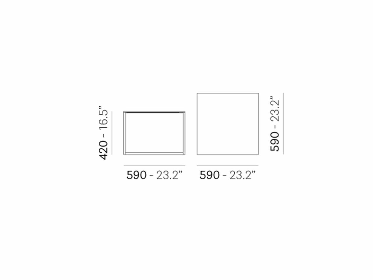 Tavolino Code Marble 59x59x42 - 1