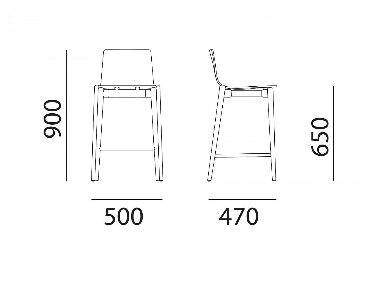 Sgabello Malmo 232 - 1