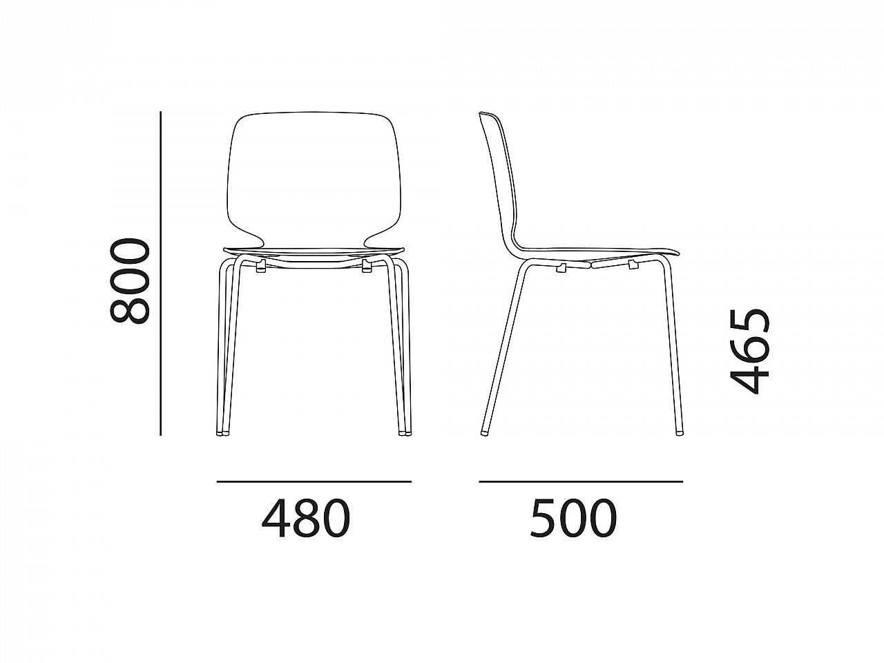 Sedia Babila 2730 per esterni -4