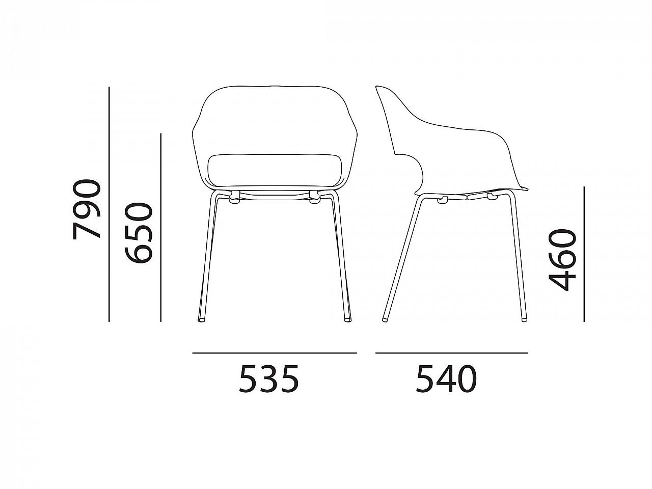 Poltrona Babila 2735 per esterni - 1