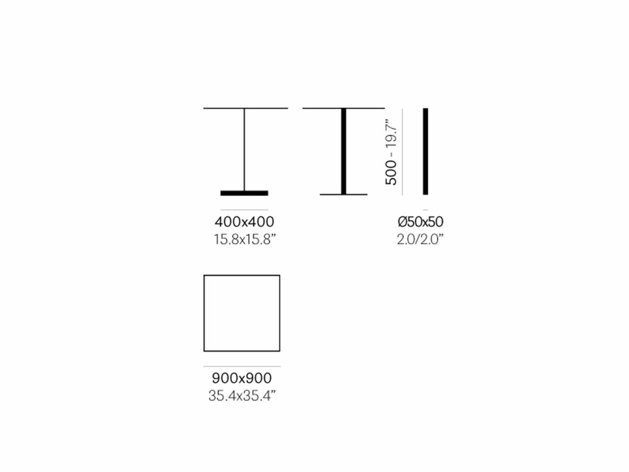 Base Inox 4402 H500 Verniciato - 1