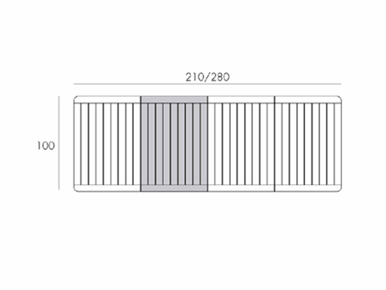 Tavolo Alloro 210/280 - 2