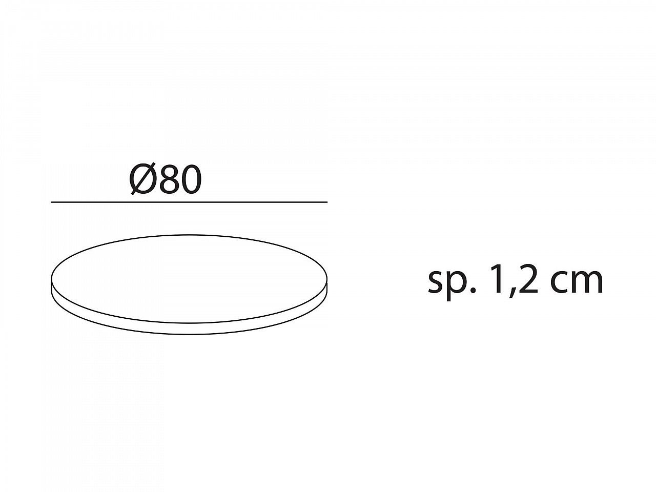 Piano Laminato Ø80 - 1