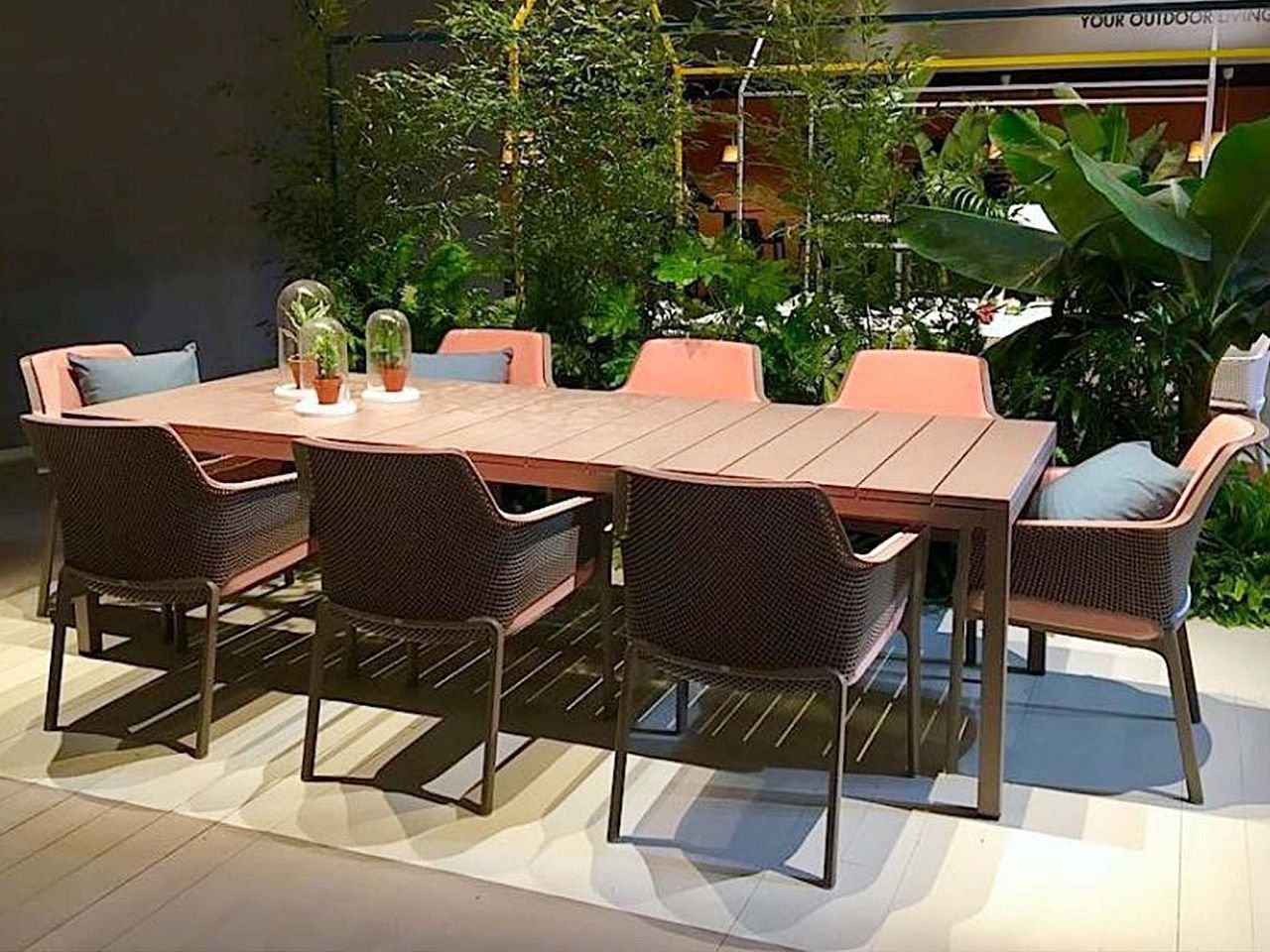 Tavolo da giardino Rio 140/210 Versione Piano Alluminio - v5