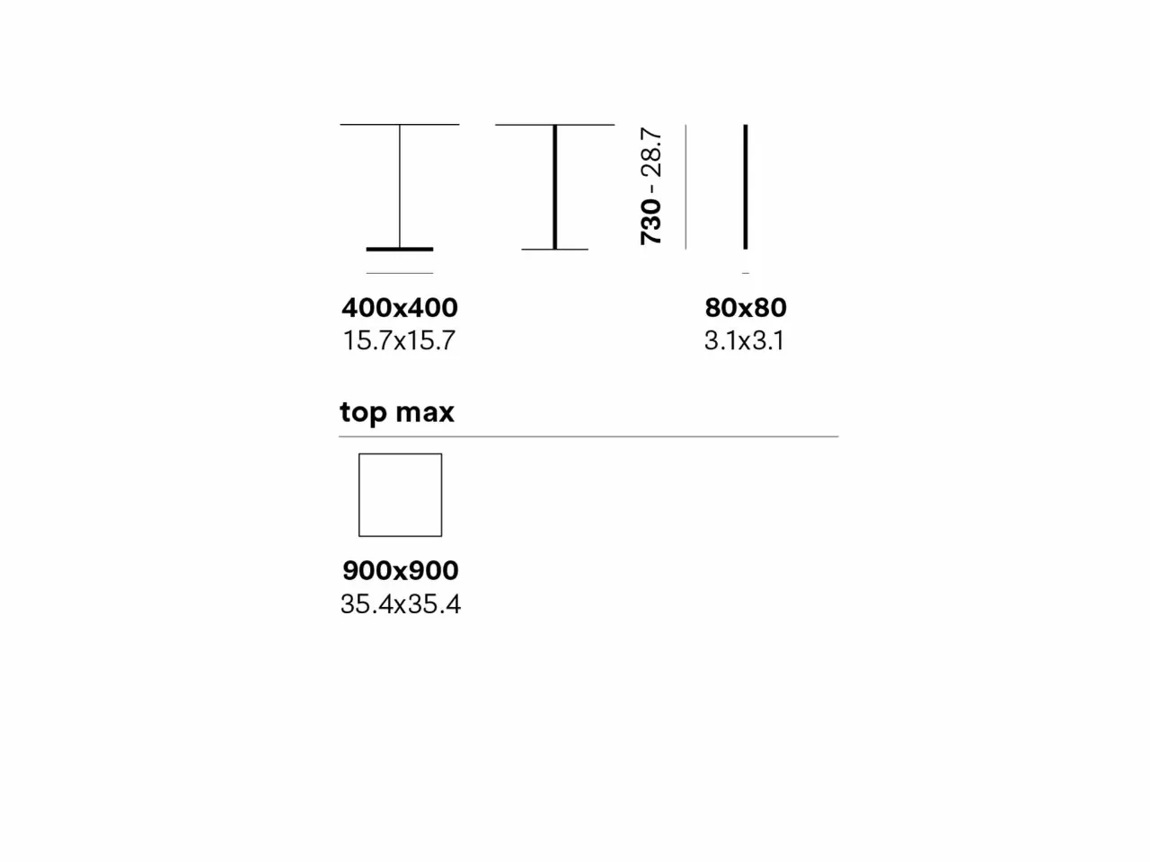 Base Inox 4441FX - Piedini regolabili - 1