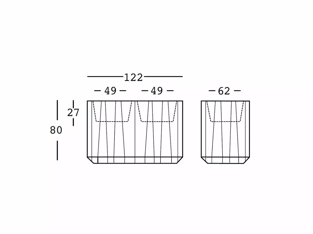 Catering Counter Frozen Light con Kit Luce - 1