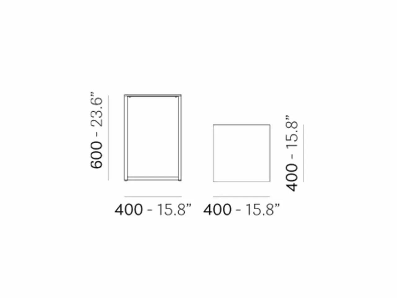 Tavolino Code 40X40X60 - Anti UV - 1