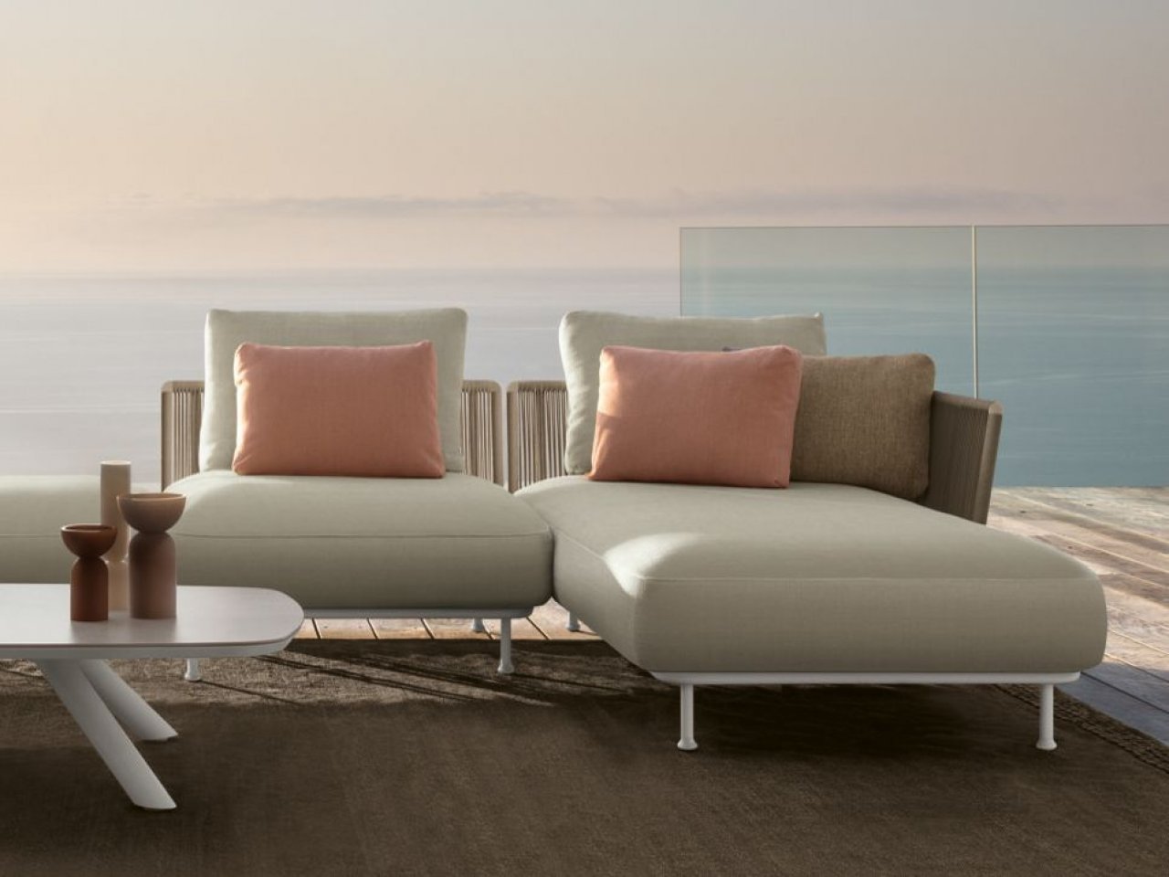 Divano Lounge Sinistro Coral -2