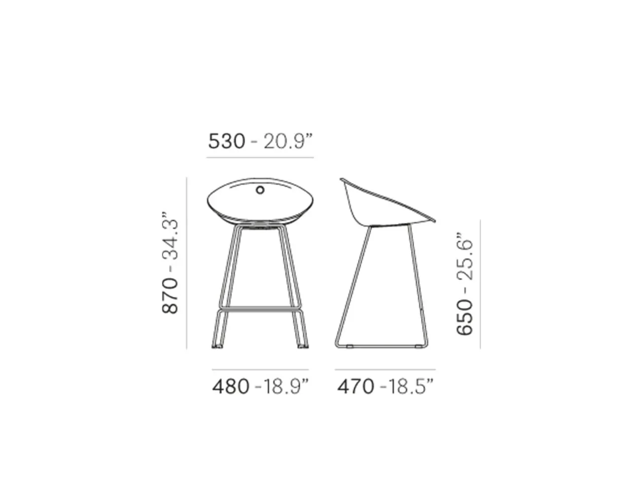 Sgabello Gliss 902 - 1