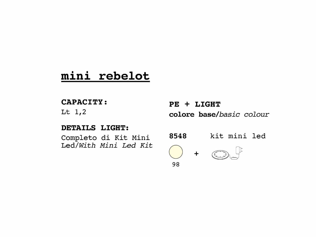 Mini Rebelot Light con Kit Mini Led - 2