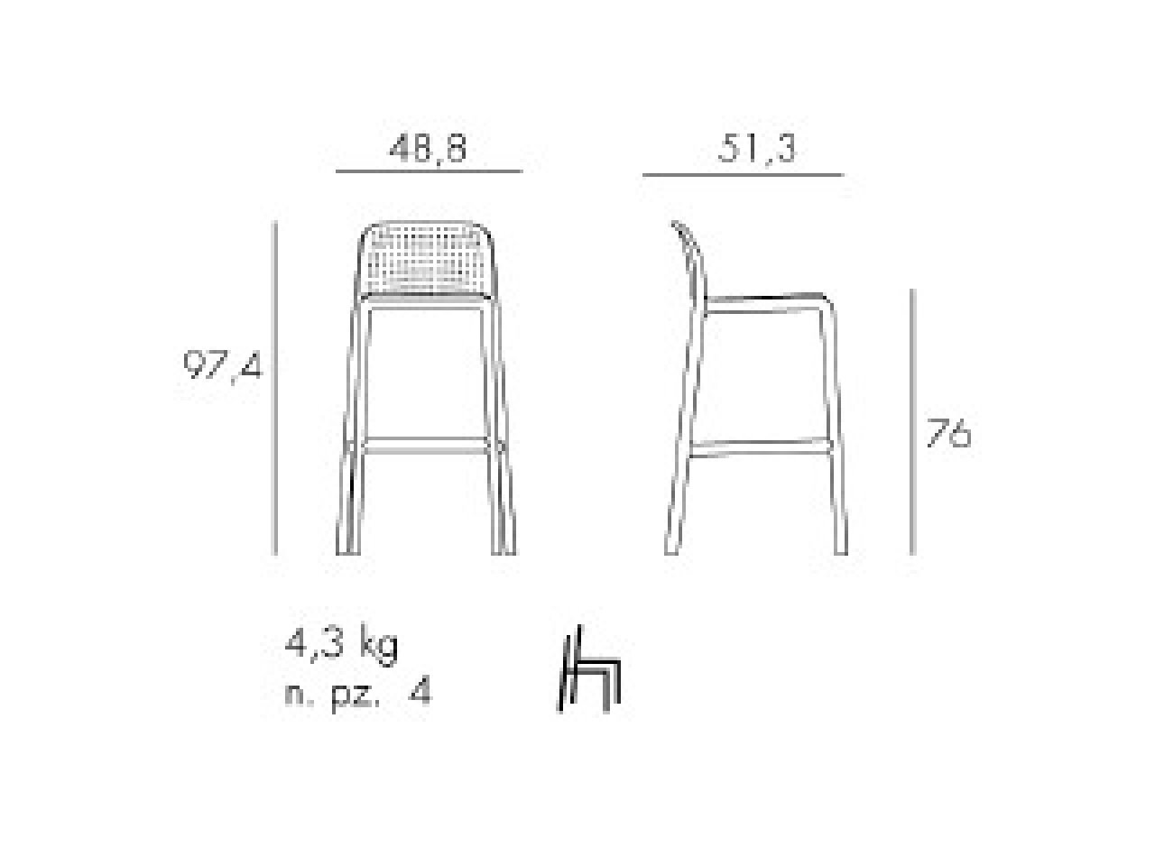 Sgabello Lido - 1