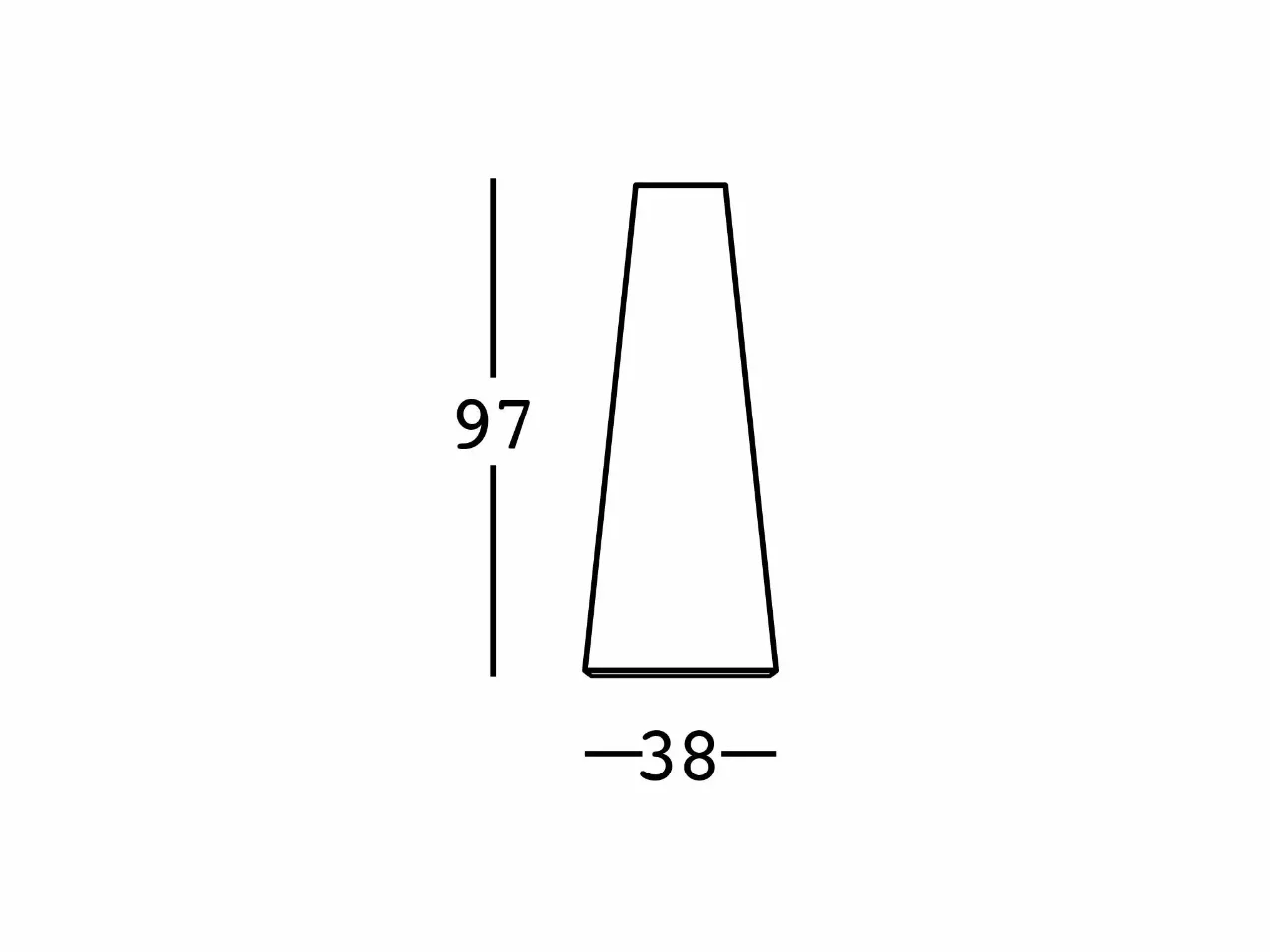 Basamento per Tavolo 97x38 Fura - 1