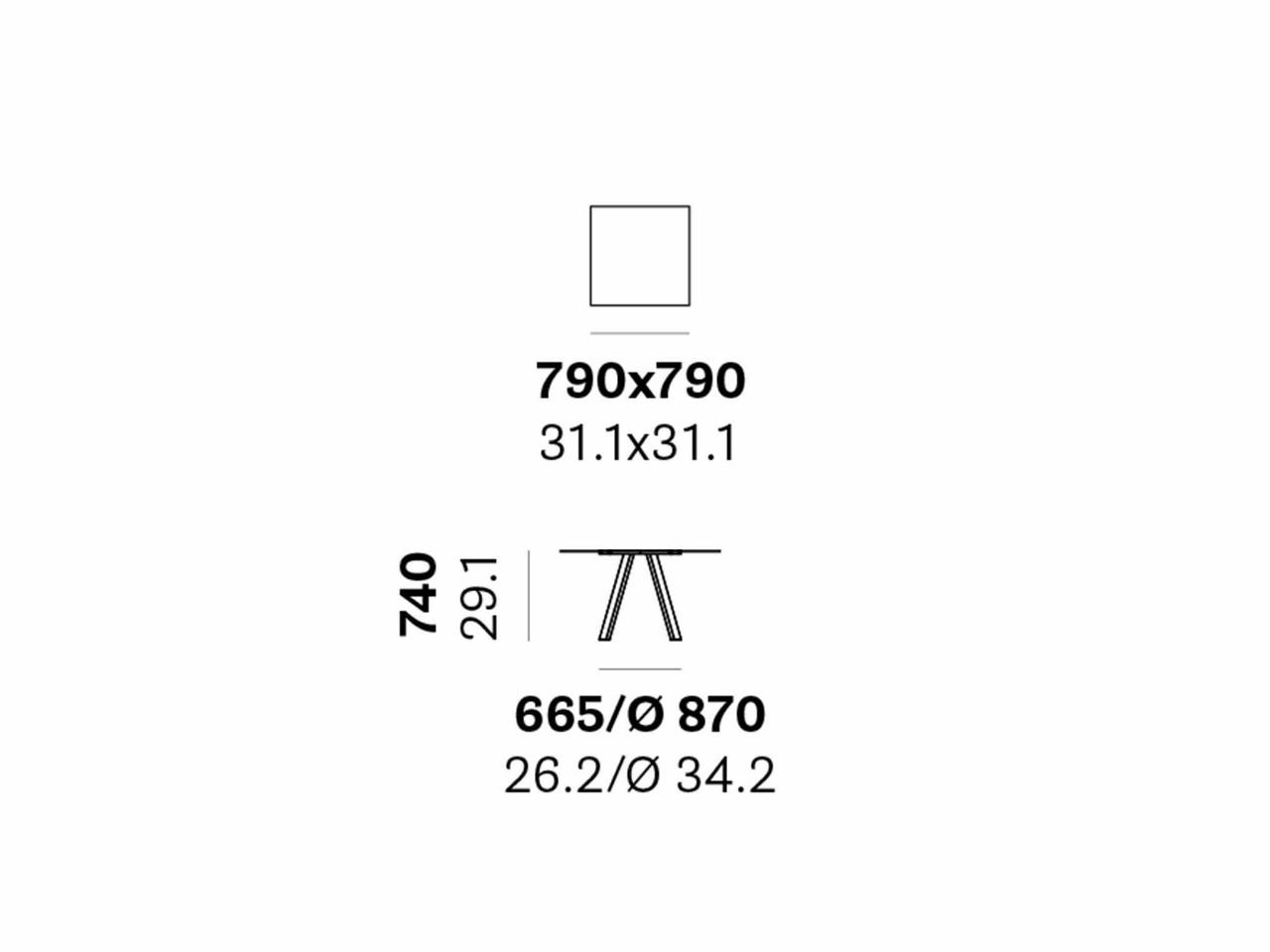 Arki-Table - Ark5 79x79 - 1