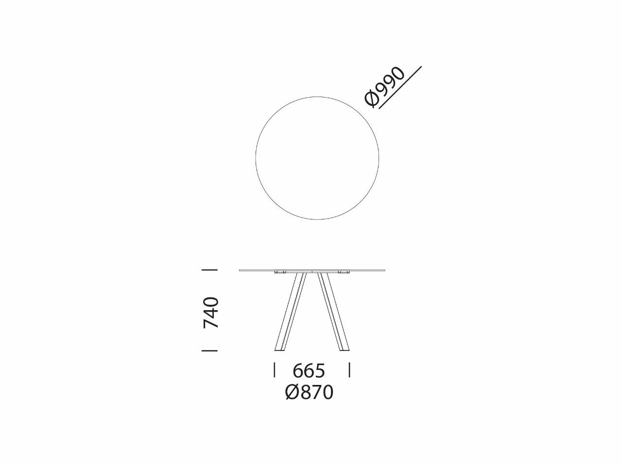 Arki-Table - Ark5 Tondo DM99 - Anti UV - 1