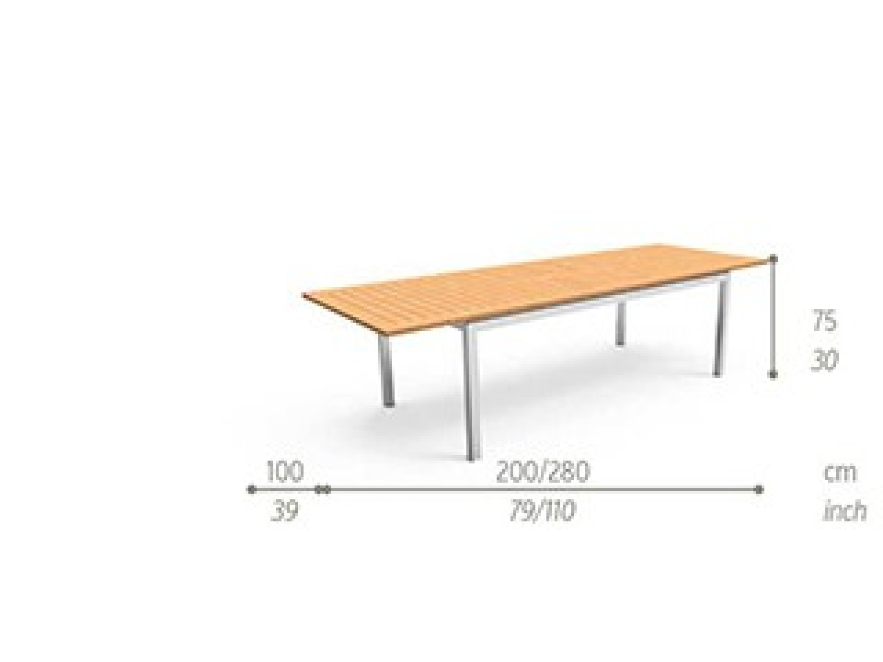 Tavolo allungabile Timber 200/280 - 1