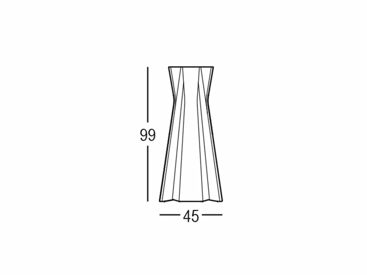 Basamento per Tavolo 99x45 Frozen Light con Kit Luce - 1