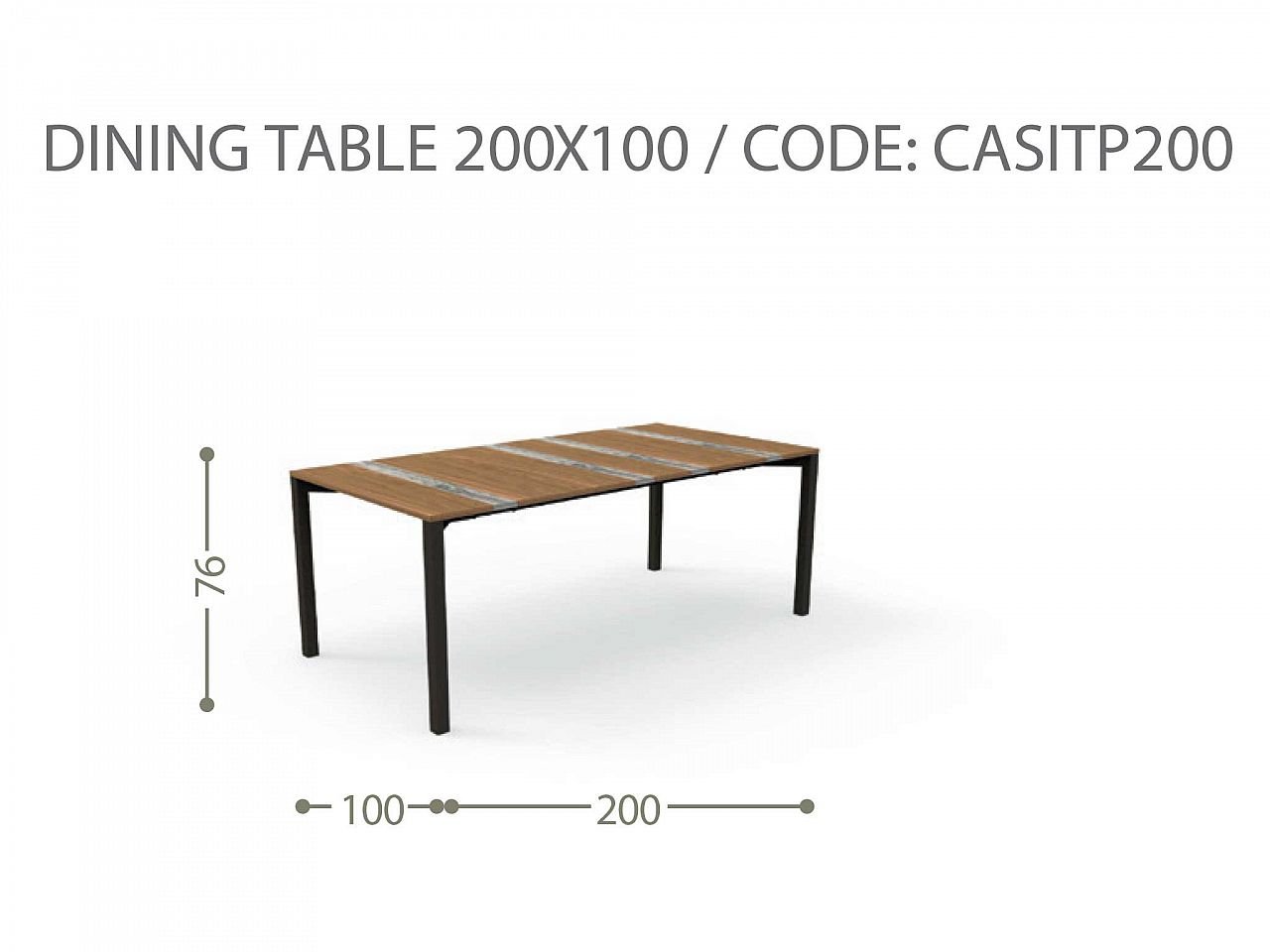 Tavolo Casilda 200x100 - 1