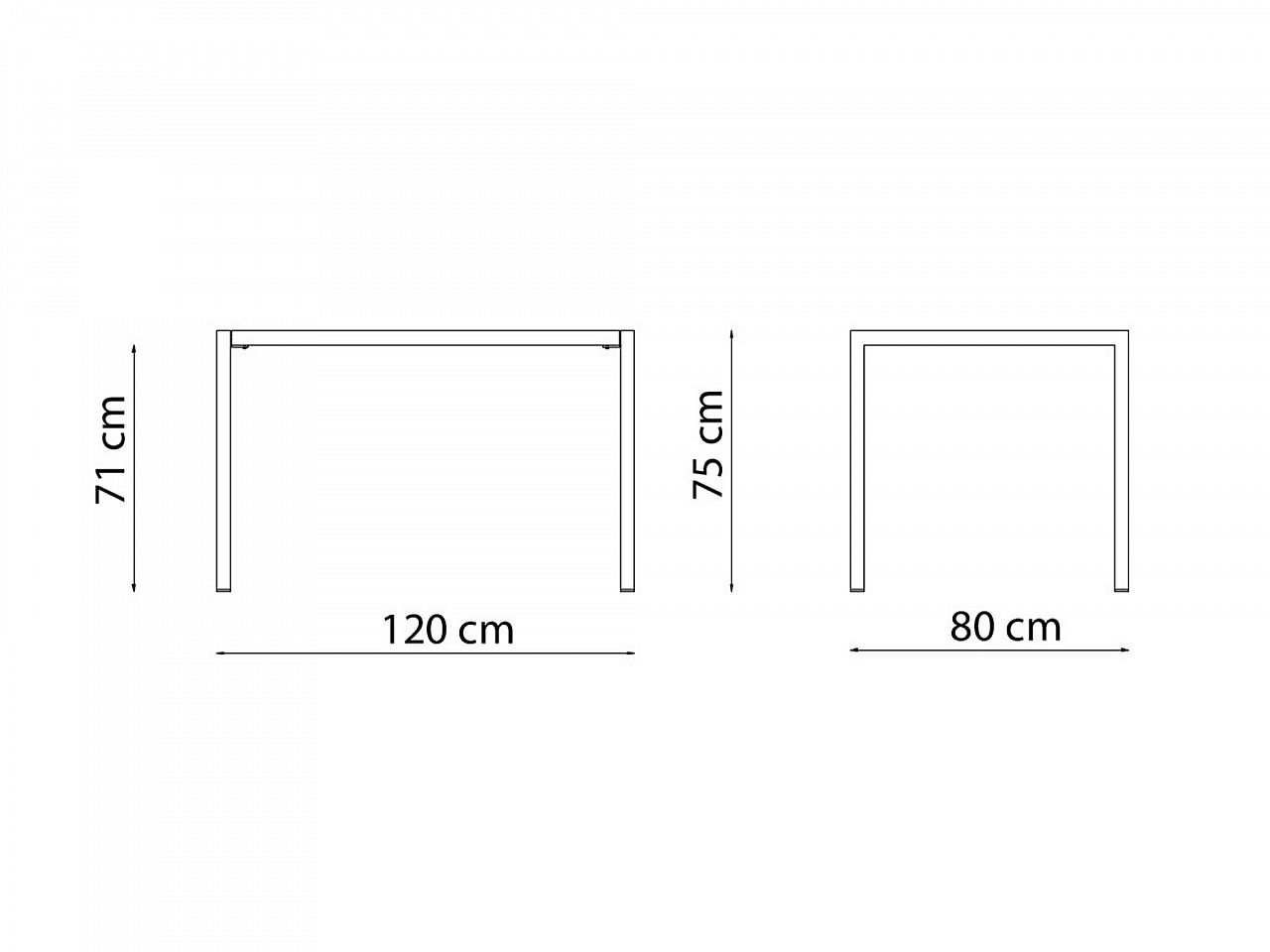 Tavolo Quatris 120x80 - 2