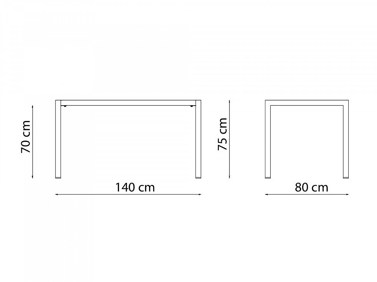 Tavolo Quatris 140x80 - 2