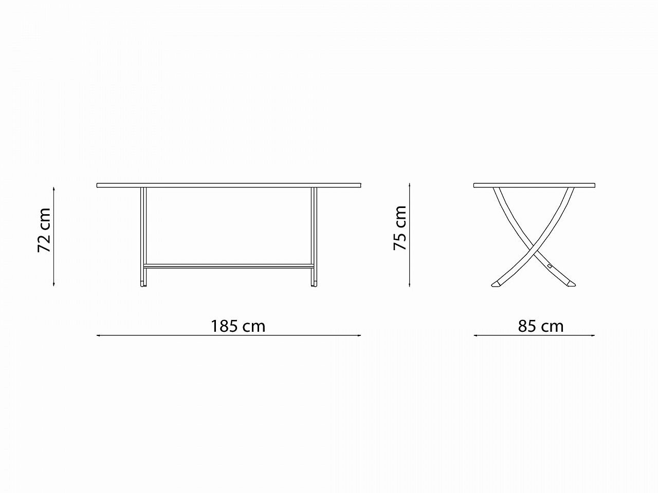 Tavolo Vegas 185x85 - 2